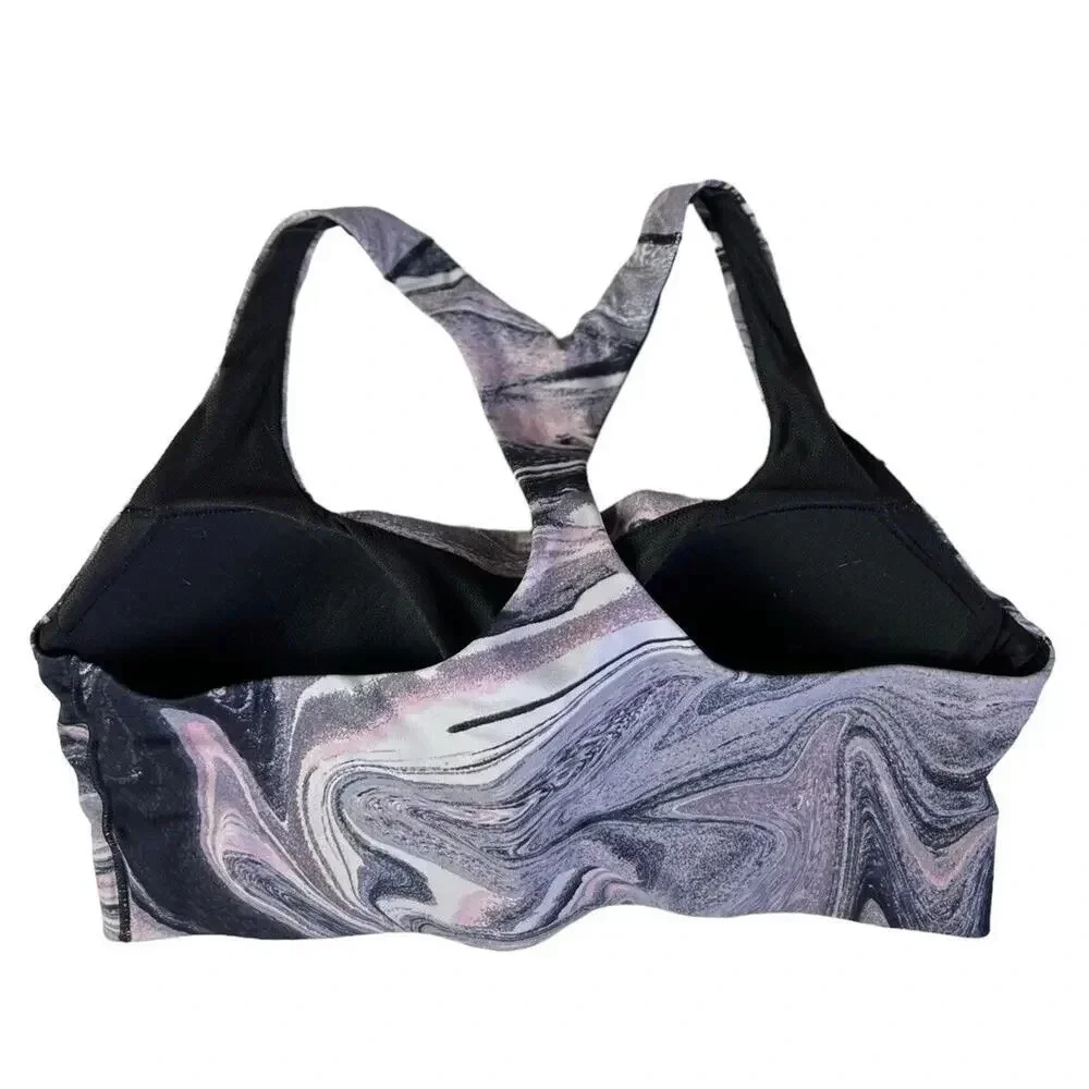 Victoria's Secret Lightweight Sports Bra Purple Marble 817743 Size 38D Women’s - Picture 2 of 9